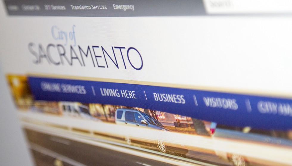 New City of Sacramento website