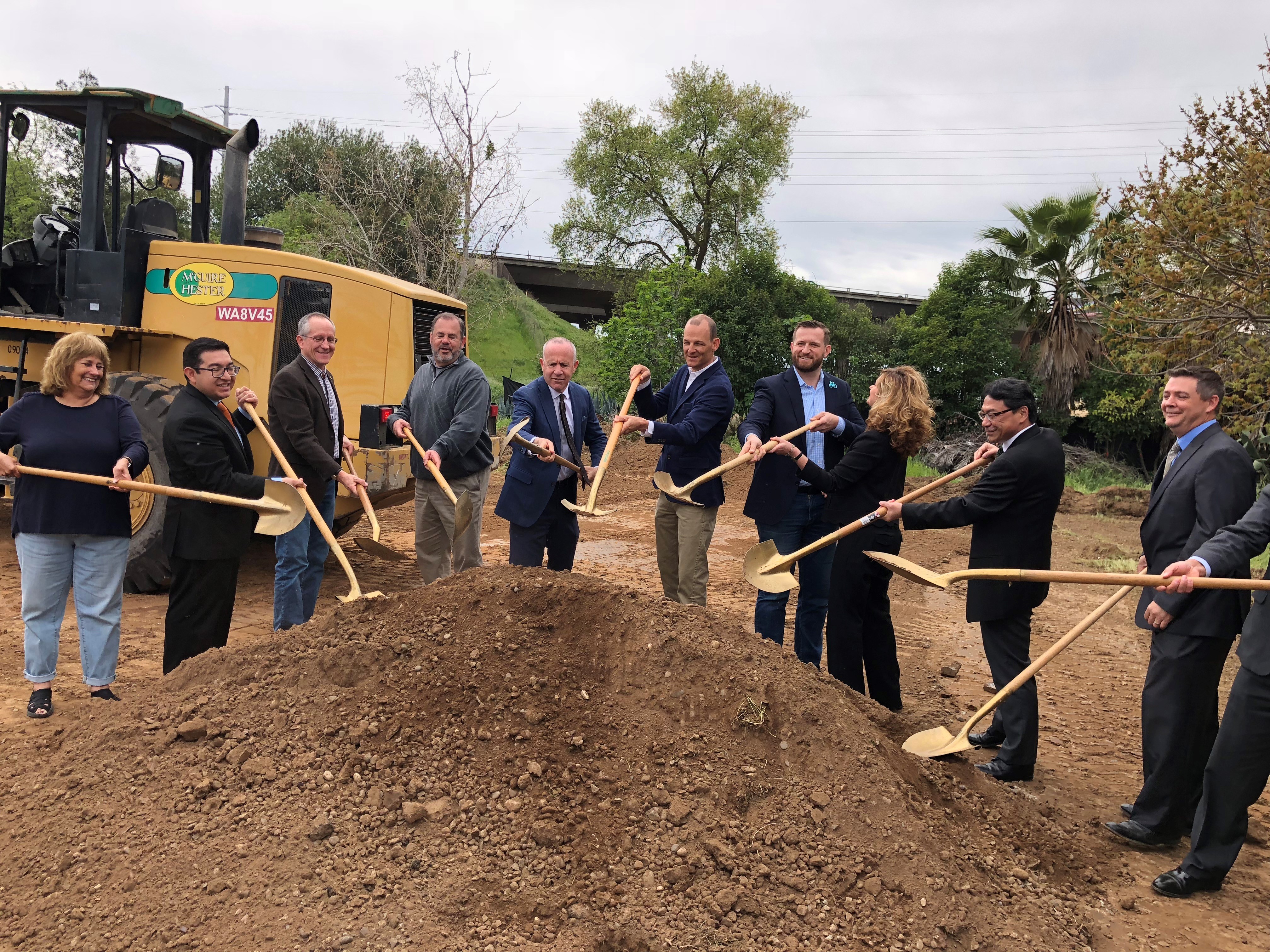 Breaking ground for the Ramona Avenue Extension Project