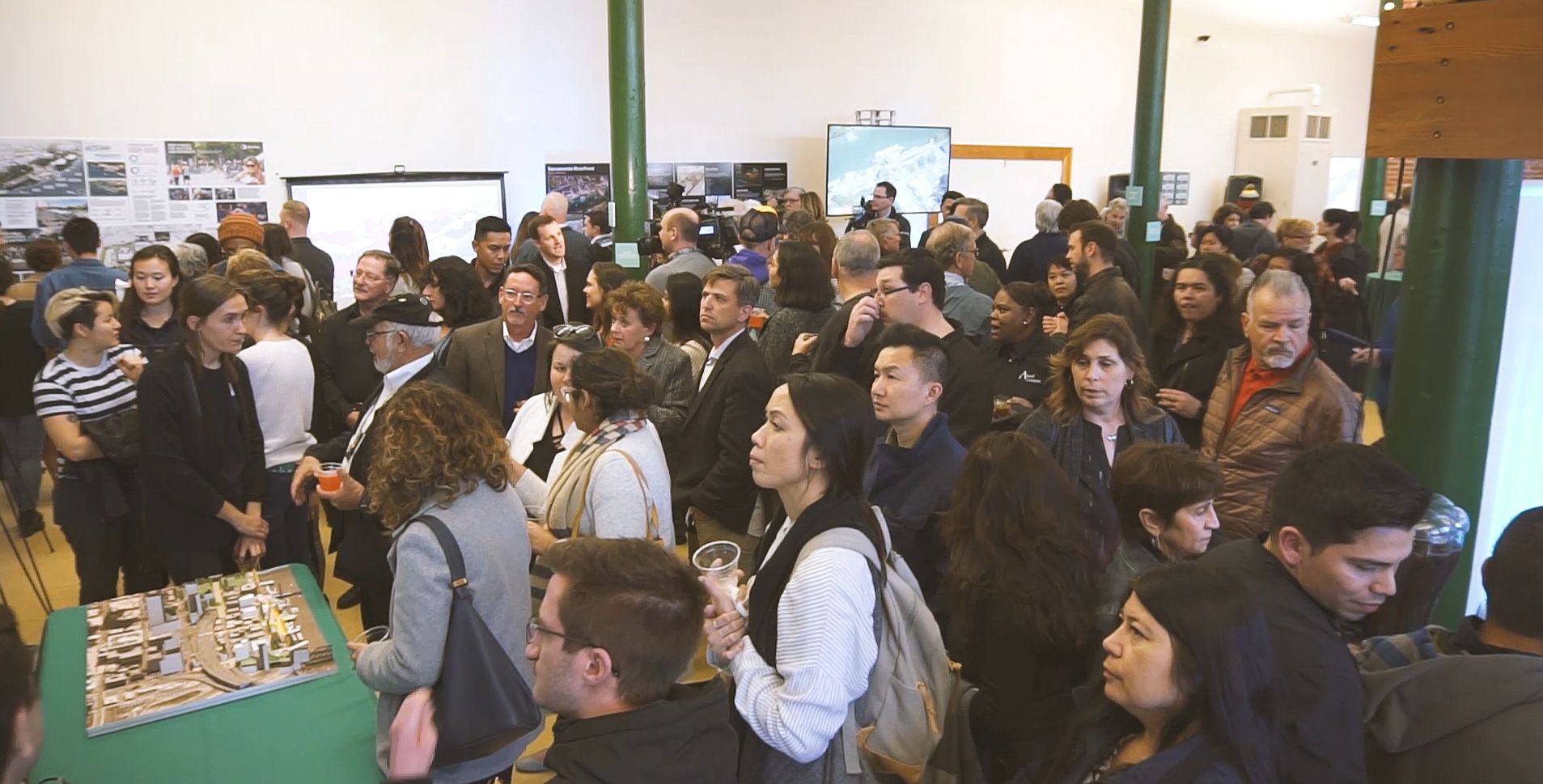 Standing room only at City’s pop-up gallery to showcase waterfront ideas