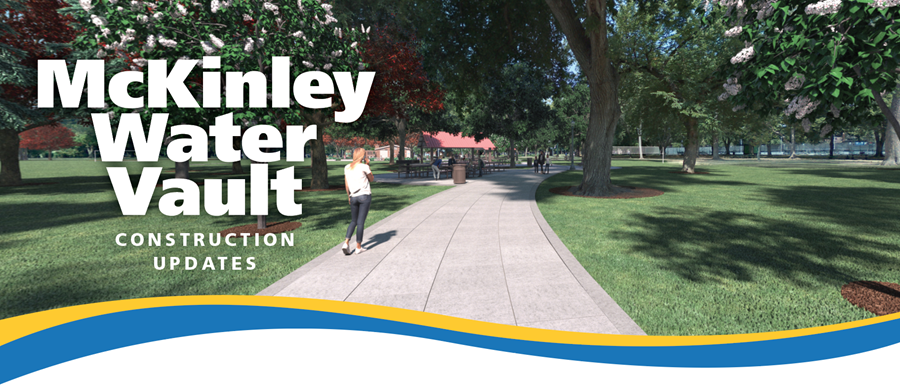 Construction underway on the McKinley Water Vault