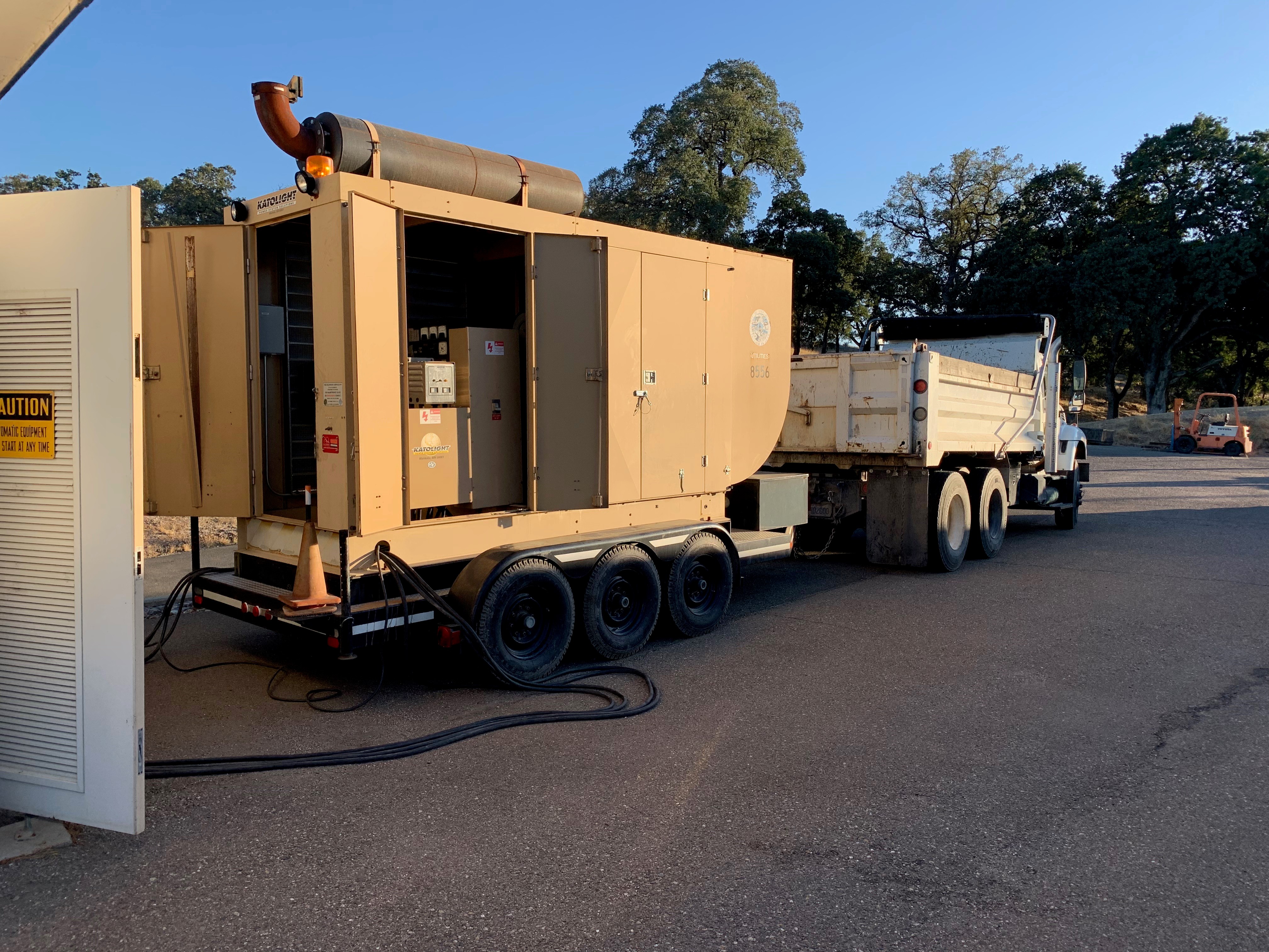 City deploys high-output generators to assist Lake County, Red Bluff with public safety power shutoff