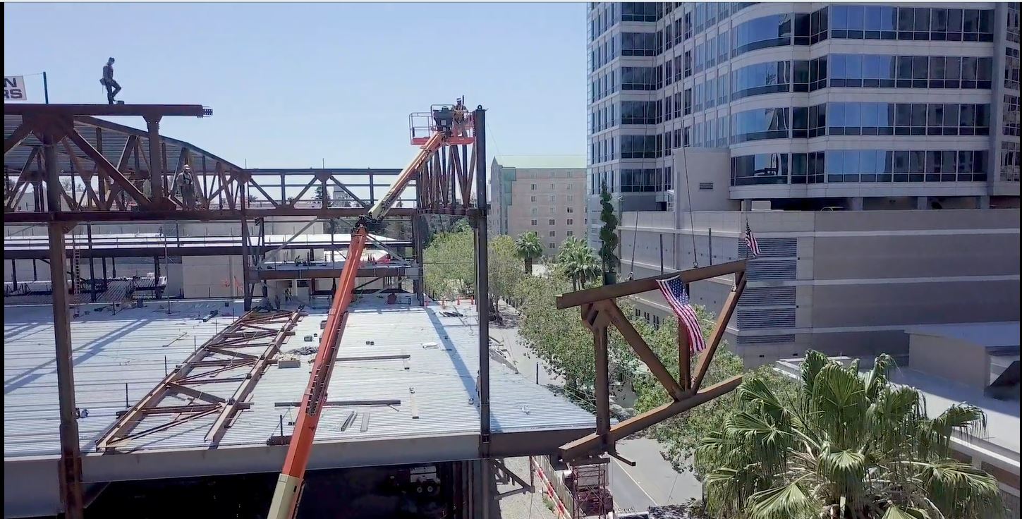 SAFE Credit Union Convention Center project marks major milestone with placement of final steel beam
