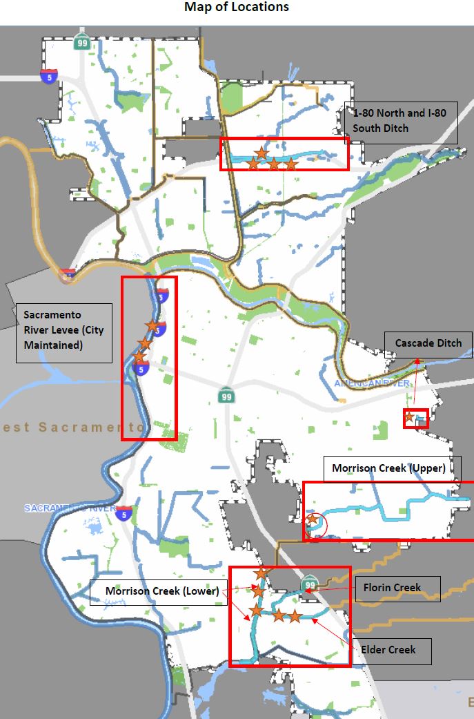 City to perform maintenance on critical infrastructure, including levees and waterways