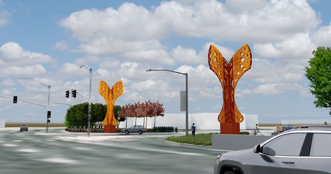 Two 40-foot public art sculptures coming soon to the River District