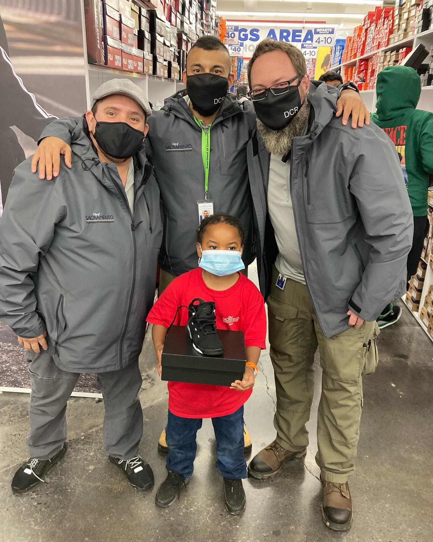 Kids in need receive new shoes, thanks to Shoes for Sac, City of Refuge, RT and the Department of Community Response