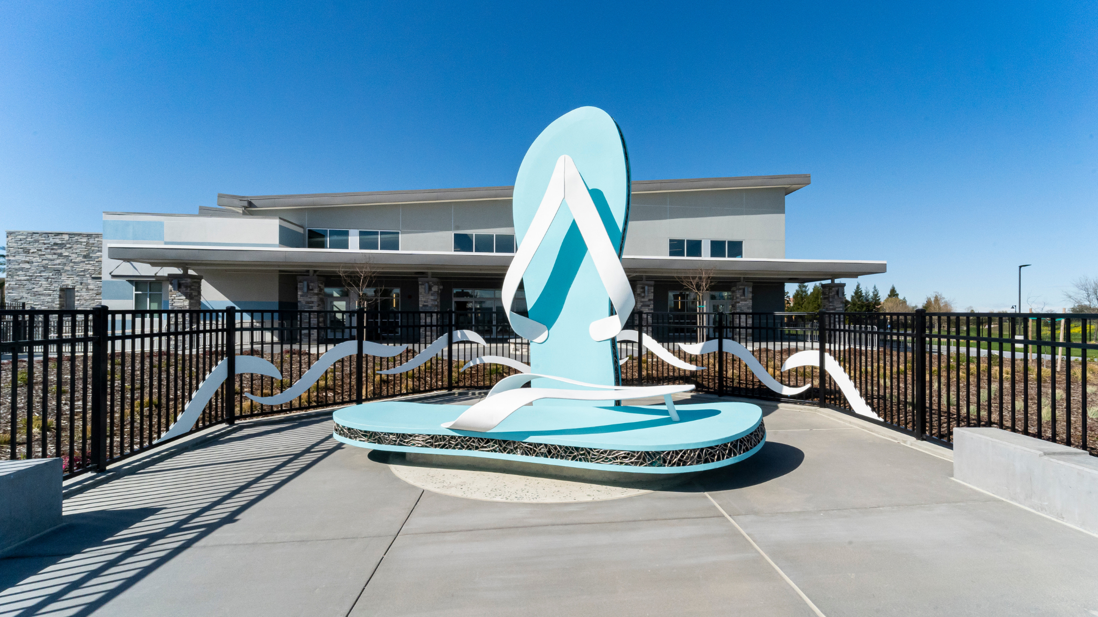 New 15-foot sculpture at North Natomas Aquatics Complex captures ‘quintessential summer experience’