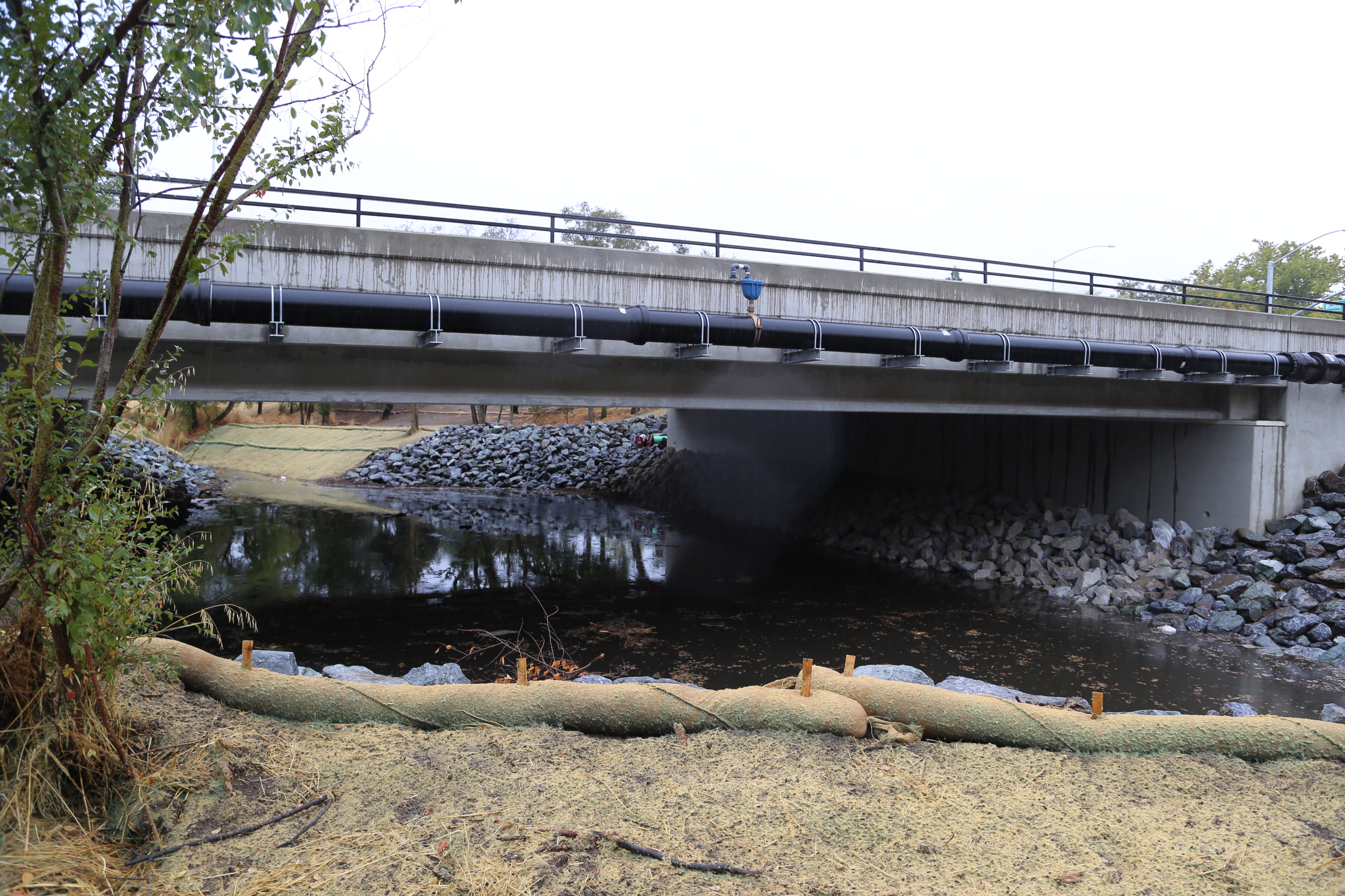 Recently improved Arcade Creek Bridge reopens
